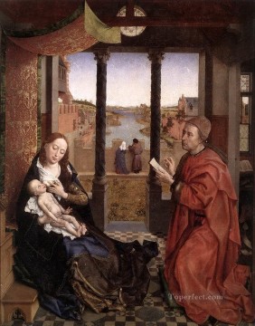 San Lucas dibujando un retrato de la Virgen Rogier van der Weyden Pinturas al óleo